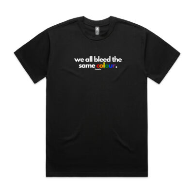 we all bleed the same colour. Box tee (Same Day) (Pride) Thumbnail